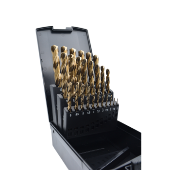 Professionele Metaalboren Set , RVS - INOX – 25-delig , 1-13 mm , Cobalt (HSS-Co 5%) – Inclusief Opbergkoffer