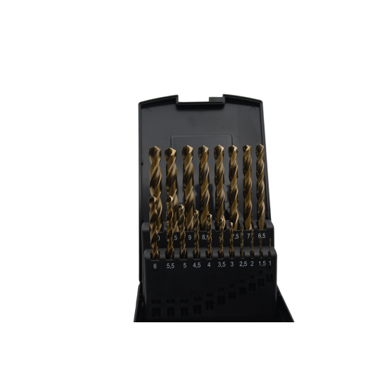 Professionele Metaalboren Set – 19-delig Cobalt (HSS-Co 5%) – Inclusief Opbergkoffer - RVS / staal boren