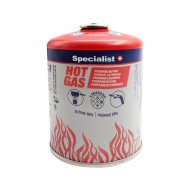  Gasfles / gaspatroon 450g, EN417 aansluting 7/16 ''Specialist+''